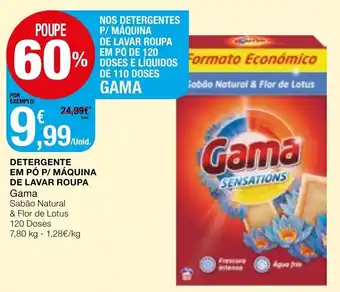 Intermarché Detergente Em Pó P/ Máquina de Lavar Roupa Gama 7,80kg promoção