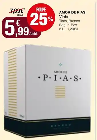 Amor De Pias Vinho 5L