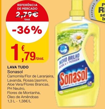 Intermarché Lava Tudo Sonasol 1,3L promoção