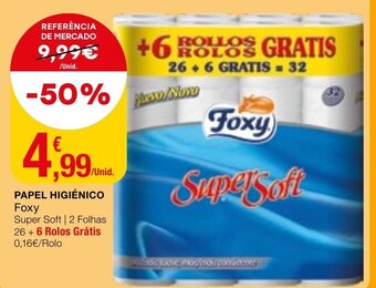 Intermarché Papel Higiénico Foxy promoção