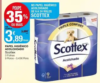 Intermarché Papel Higiénico Acolchoado Scottex promoção