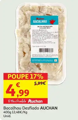 Auchan Bacalhau Desfiado AUCHAN promoção