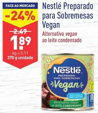 ALDI Nestlé Preparado para Sobremesas Vegan 370g promoção
