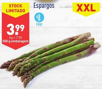 ALDI Espargos 500g promoção