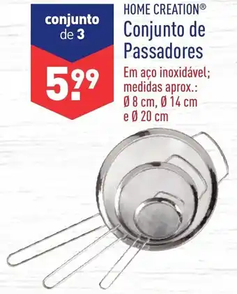 ALDI Home Creation Conjunto de Passadores promoção