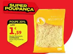 Auchan Queijo Mozzarela CAMPAINHA Ralada promoção