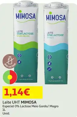 Auchan Leite UHT MIMOSA promoção