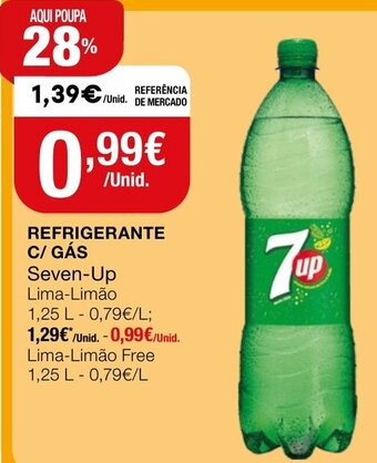 Intermarché Refrigerante C/Gás Seven-Up 1,25L promoção
