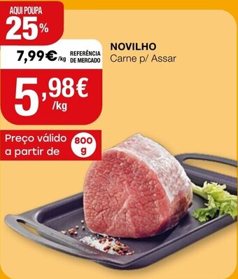 Intermarché Novilho Carne p/Assar 800g promoção