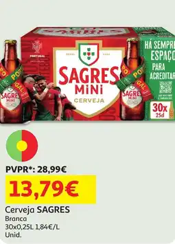 Auchan Cerveja SAGRES Branca promoção