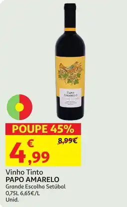 Auchan Vinho Tinto PAPO AMARELO promoção