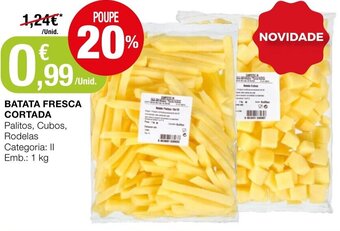 Intermarché Batata Fresca Cortada 1kg promoção