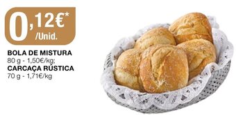 Bola de Mistura 80g/ Carcaça Rustica 70g