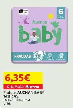 Auchan Fraldas AUCHAN BABY promoção