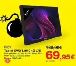 Staples Tablet GW2-L1049 4G LTE promoção