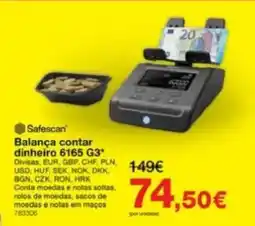 Staples Safescan Balança contar dinheiro 6165 G3* promoção