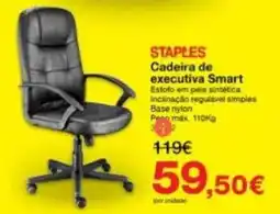 Staples STAPLES Cadeira de executiva Smart promoção