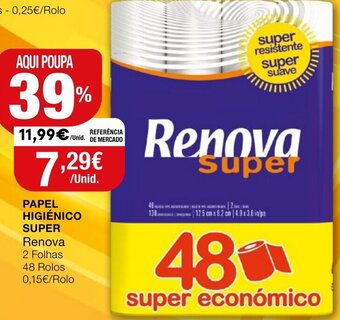Intermarché Papel Higiénico Super Renova promoção