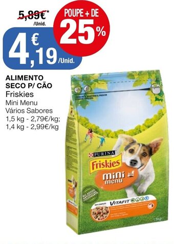 Intermarché Alimento Seco P/ Cão Friskies 1,5kg promoção