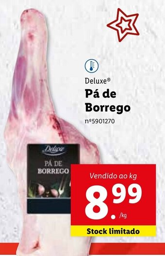 Lidl Deluxe Pá de Borrego promoção