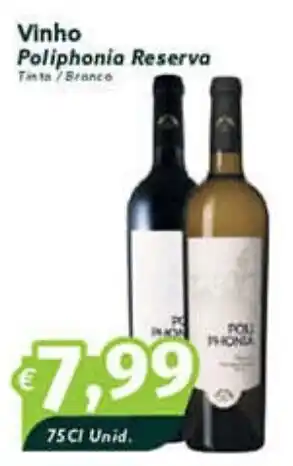 Roque Supermercados Vinho Poliphonia Reserva 75cl promoção