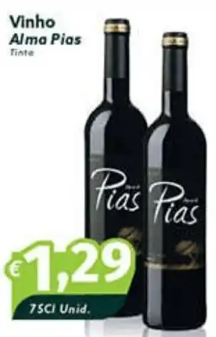 Roque Supermercados Vinho Alma Pias 75cl promoção