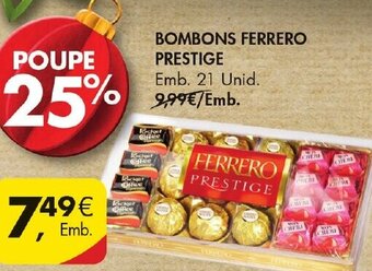 Pingo Doce Bombons Ferrero Prestige 21 Unid promoção