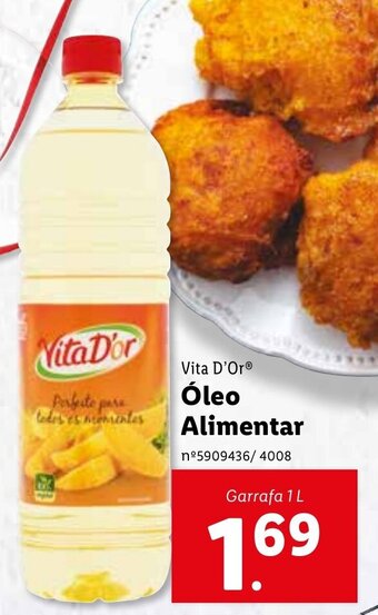 Lidl Vita D'Or Óleo Alimentar 1L promoção