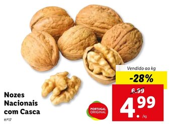 Lidl Nozes Nacionais com Casca promoção