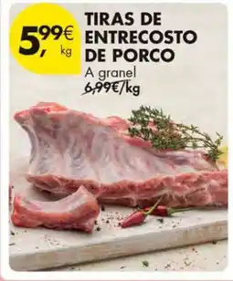 Pingo Doce Tiras de Entrecosto de Porco promoção