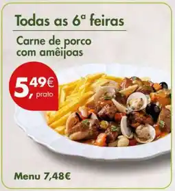 Pingo Doce Carne de porco com amêijoas promoção