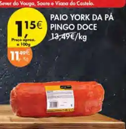 Pingo Doce Paio York da Pá Pingo Doce promoção