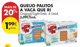 Pingo Doce QUEIJO + PALITOS A VACA QUE RI promoção