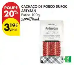 Pingo Doce Cachaço de Porco Duroc Artysan promoção