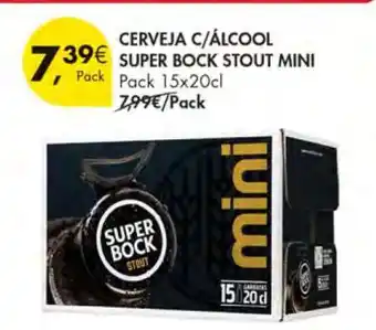 Pingo Doce CERVEJA C/ÁLCOOL SUPER BOCK STOUT MINI promoção