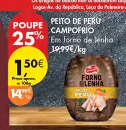 Pingo Doce PEITO DE PERU CAMPOFRIO promoção