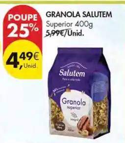 Pingo Doce GRANOLA SALUTEM Superior 400g promoção