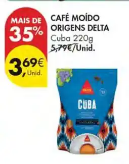 Pingo Doce CAFÉ MOÍDO ORIGENS DELTA promoção