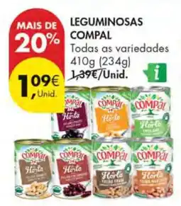 Pingo Doce Leguminosas Compal promoção