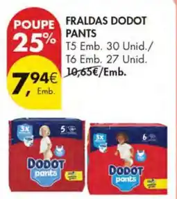 Pingo Doce Fraldas Dodot Pants promoção