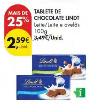 Pingo Doce Tablete de Chocolate Lindt promoção