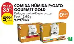 Pingo Doce COMIDA HÚMIDA P/GATO GOURMET GOLD promoção