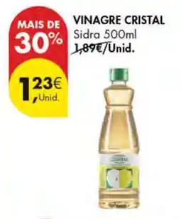Pingo Doce VINAGRE CRISTAL Sidra 500ml promoção