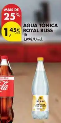Pingo Doce Água Tónica Royal Bliss promoção