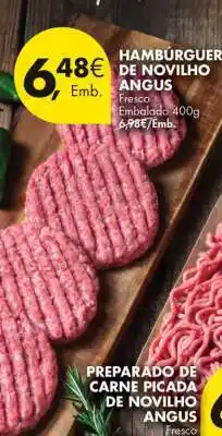 Pingo Doce Hambúrguer de Novilho Angus promoção