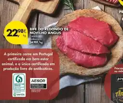 Pingo Doce Bife do Redondo de Novilho Angus promoção