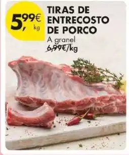 Pingo Doce Tiras de Entrecosto de Porco promoção