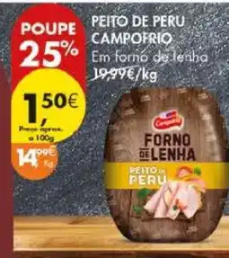 Pingo Doce PEITO DE PERU CAMPOFRIO promoção