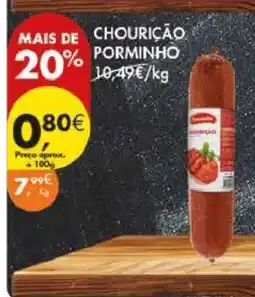 Pingo Doce Chouriço Porminho promoção