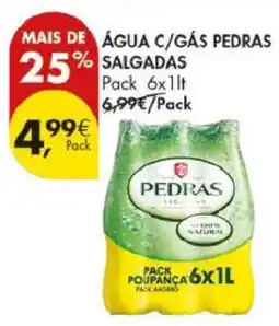 Pingo Doce Água c/gás Pedras Salgadas promoção